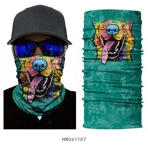 3D UV Acid Dog UV Neck Gaiter for Sun Wind Dust